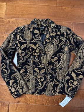 ELCC Black & Gold Brocade Blazer